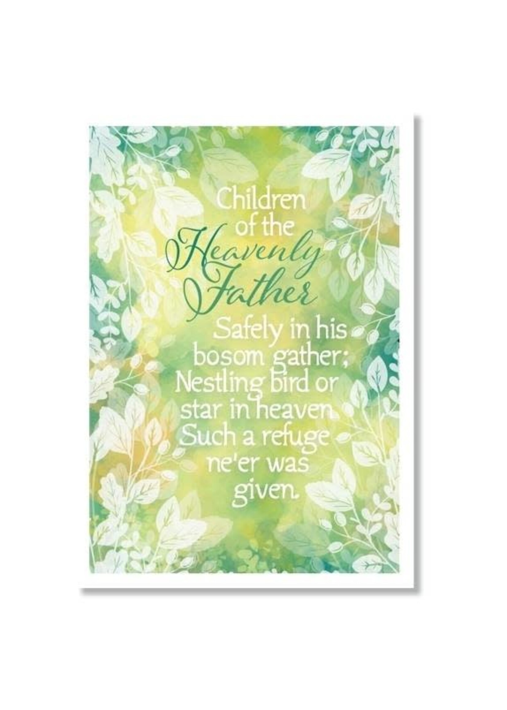 Hymns In My Heart - 5x7" Greeting Card - Birthday - Children of the Heavenly Father