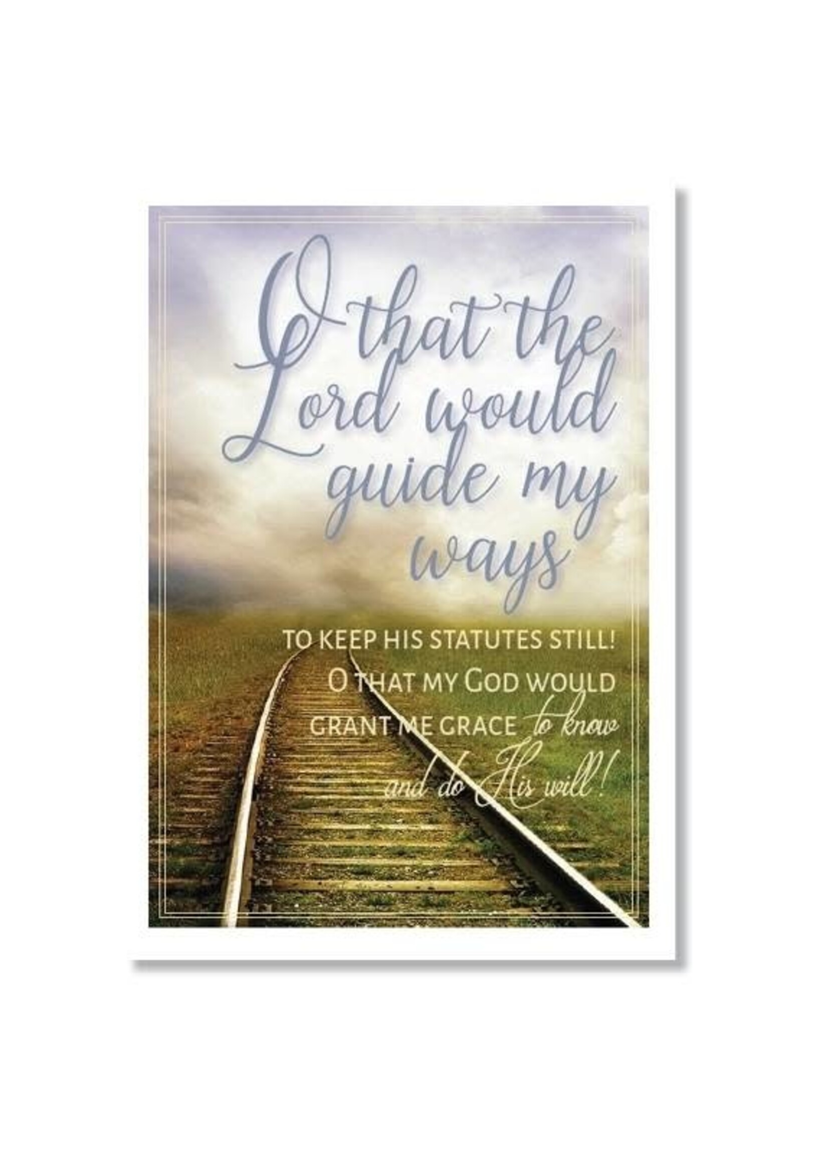 Hymns In My Heart - 5x7" Greeting Card - Thank You (Teacher) - O That The Lord Would Guide