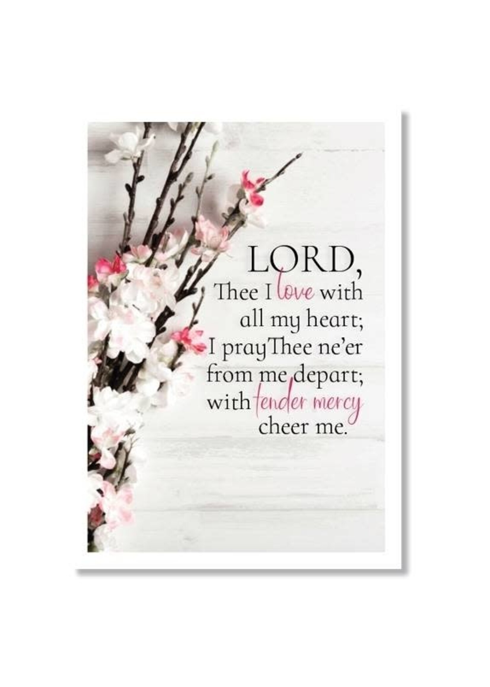Hymns In My Heart - 5x7" Greeting Card - Wedding - Lord, I Love Thee