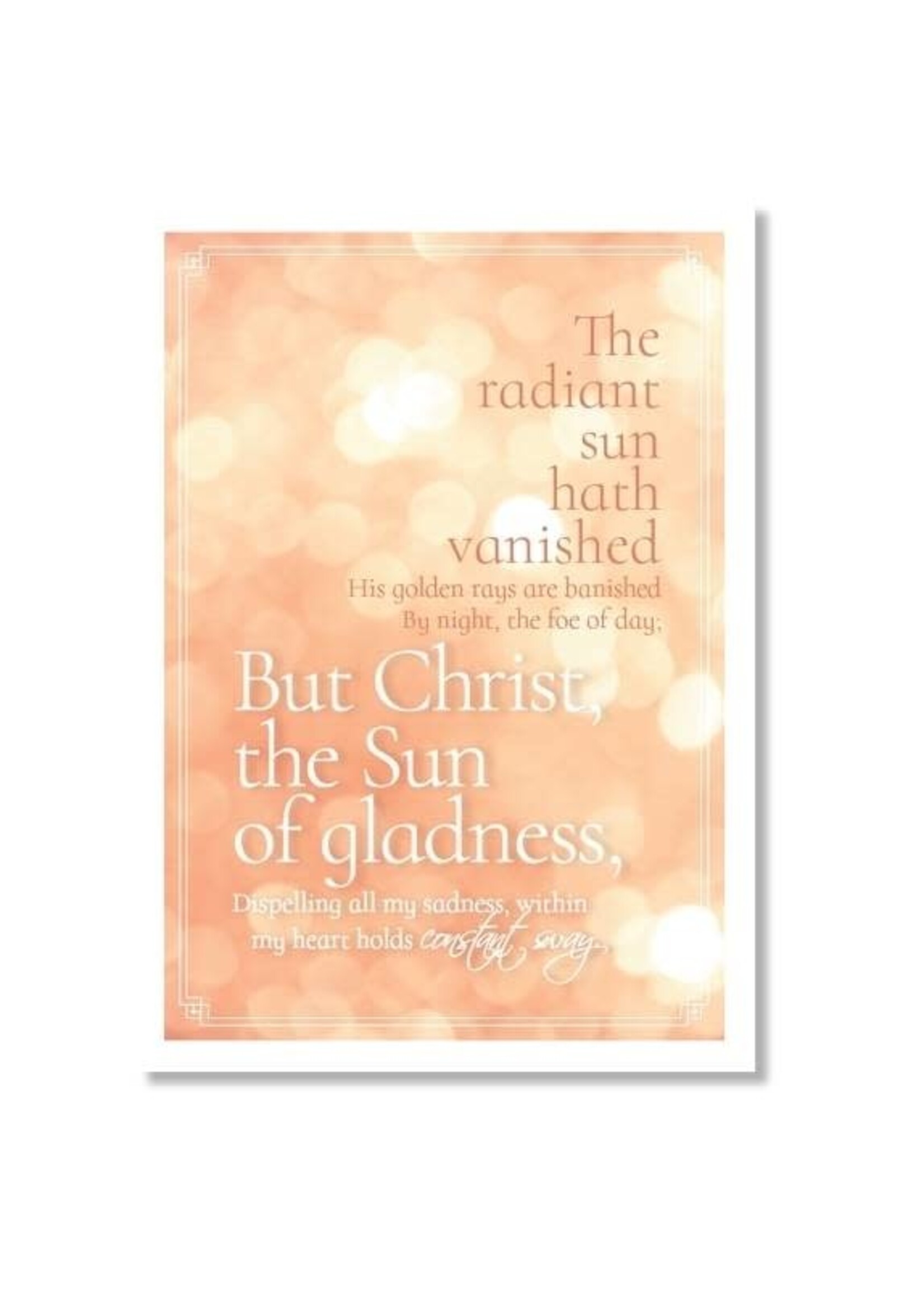 Hymns In My Heart - 5x7" Greeting Card - Friendship - The Radiant Sun
