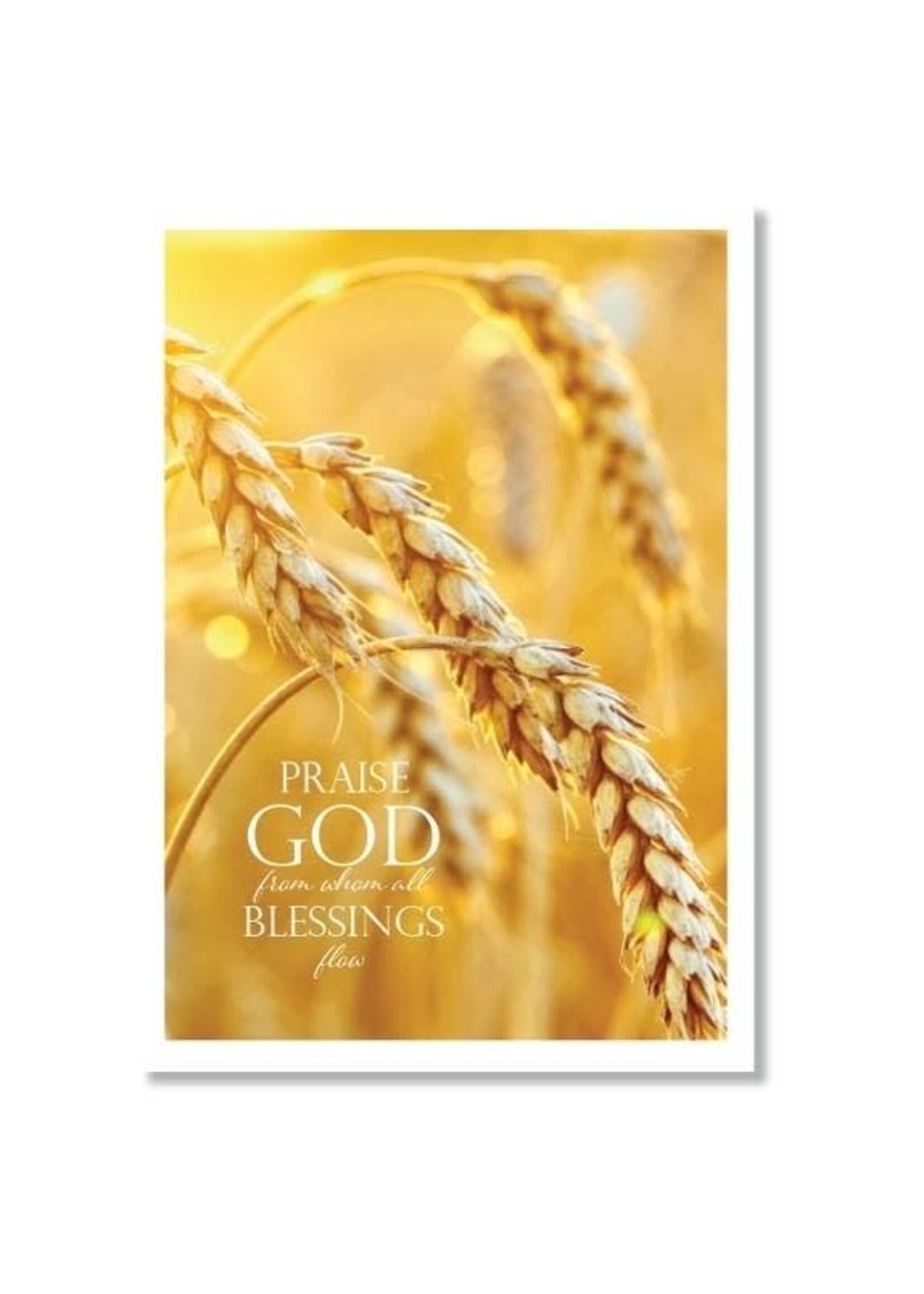 Hymns In My Heart - 5x7" Greeting Card - Wedding Anniversary - Praise God From Whom All Blessings Flow