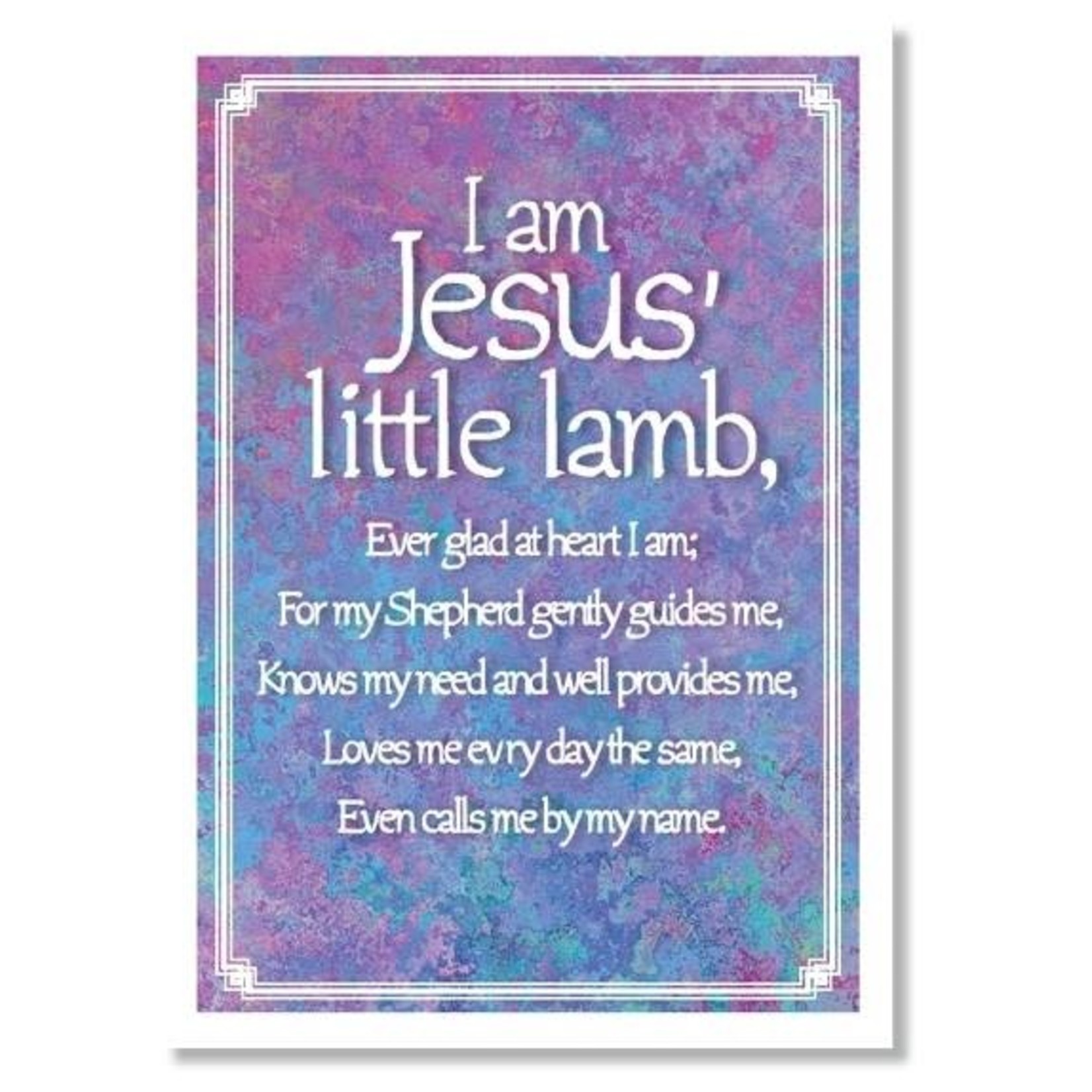 Hymns In My Heart Hymns In My Heart - 5x7" Greeting Card - Confirmation - I am Jesus' Little Lamb