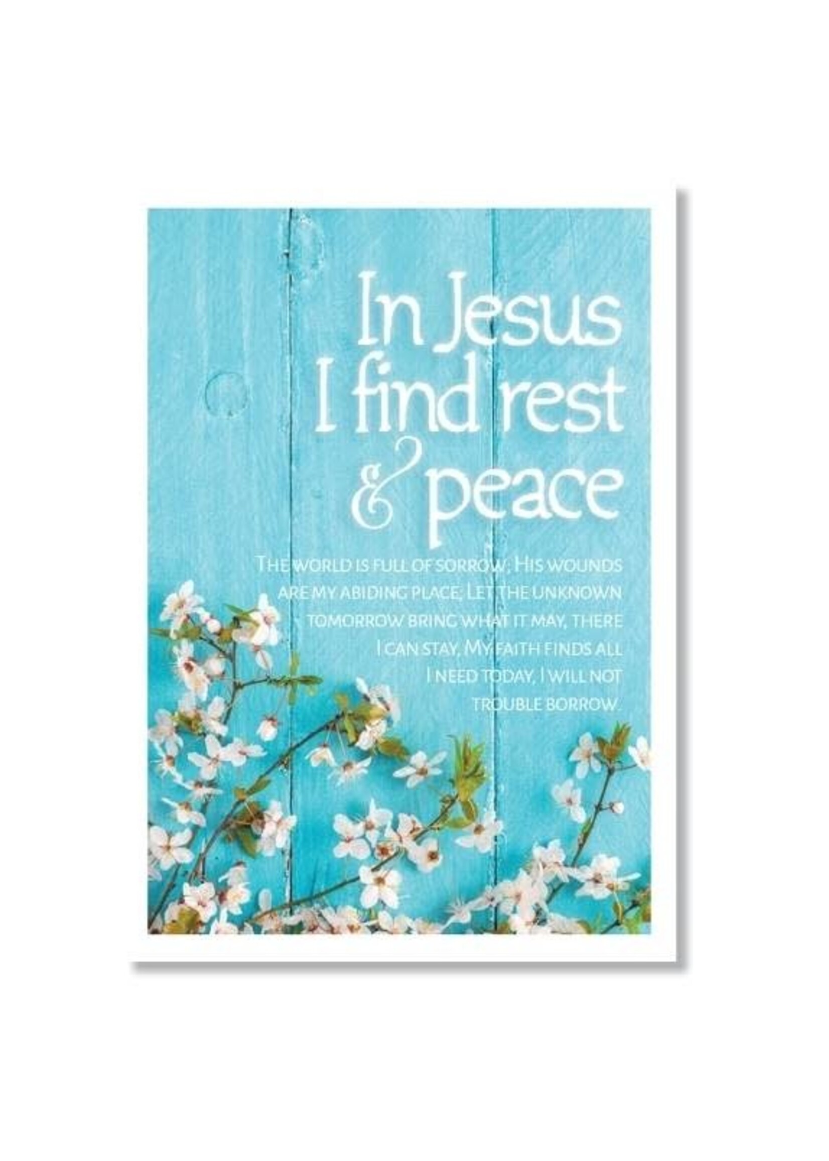 Hymns In My Heart - 5x7" Greeting Card - Encouragement - In Jesus I Find