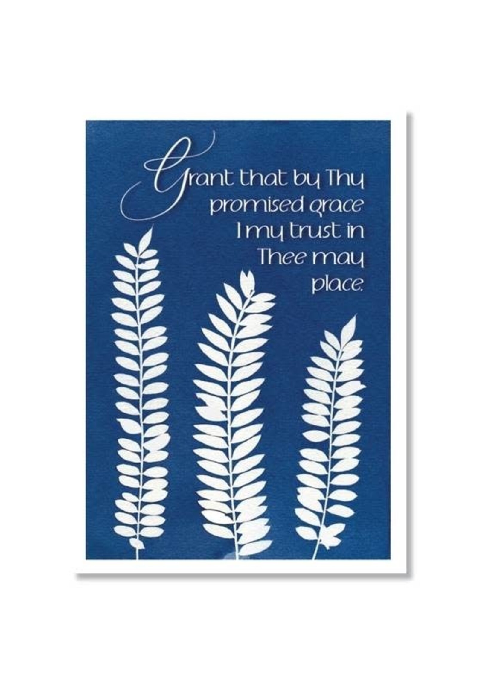 Hymns In My Heart - 5x7" Greeting Card - Confirmation - Grant That By Thy Promised Grace