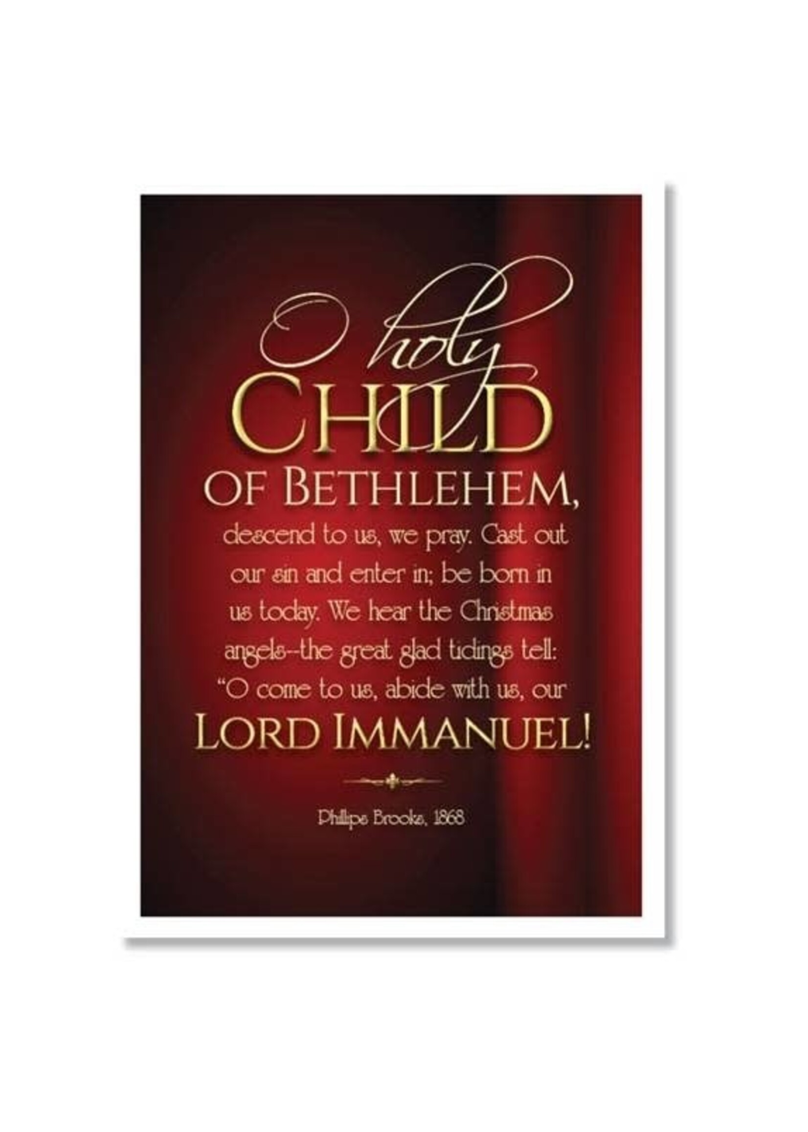 Hymns In My Heart - 5x7" Greeting Card - Christmas - O Holy Child of Bethlehem