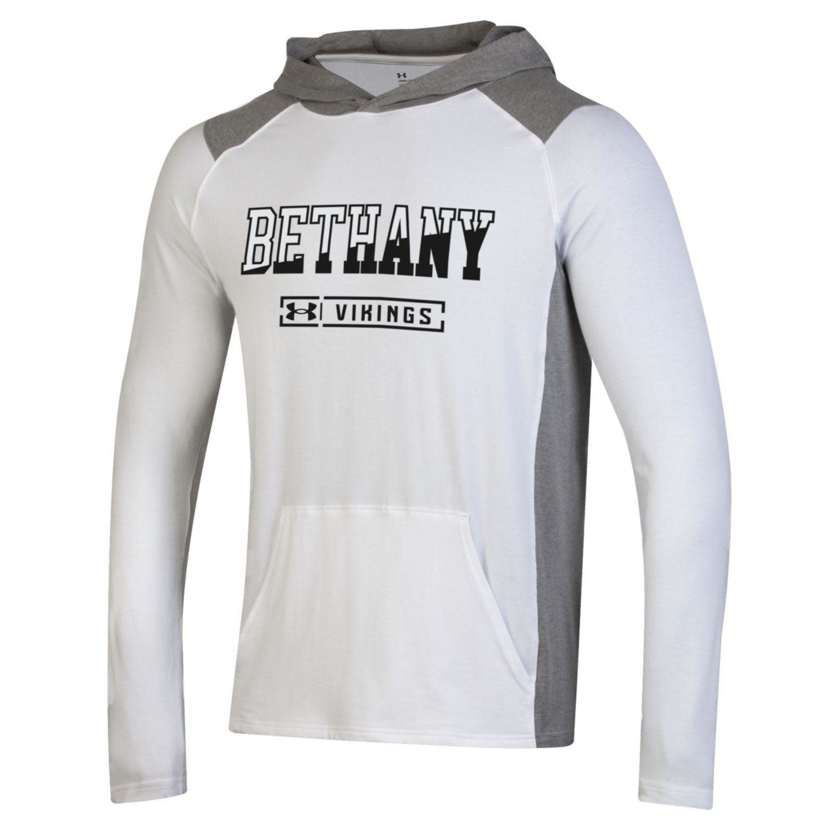 Under Armour Bethany Vikings All Day Long Sleeve Hooded Tee - White with Gray