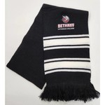 BLC Vikings Striped Scarf with Fringe - Black / White