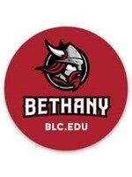 Bethany BLC.edu Round Sticker - Red