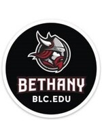 Bethany BLC.edu Round Sticker - Black