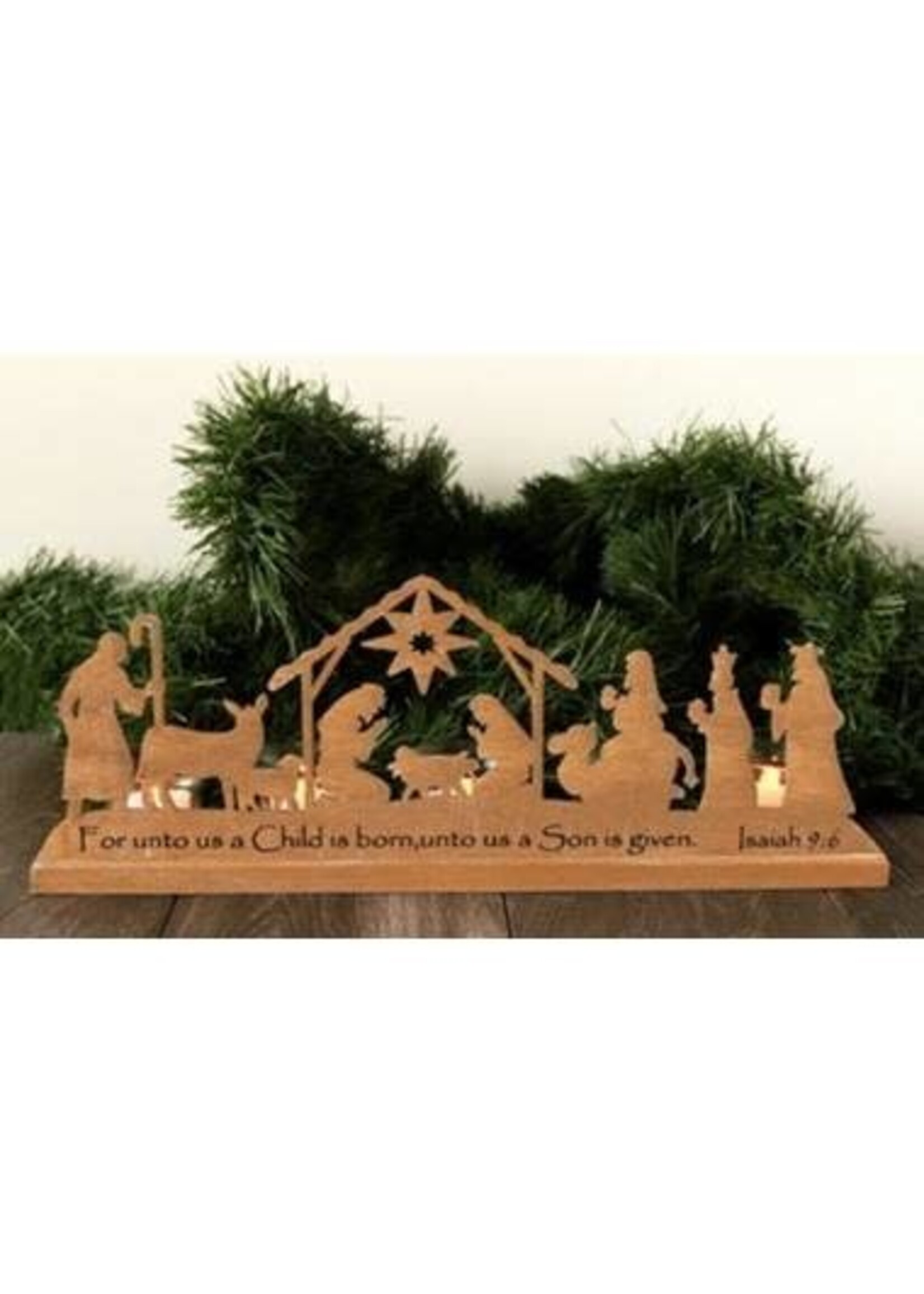 Rustic Nativity Scene