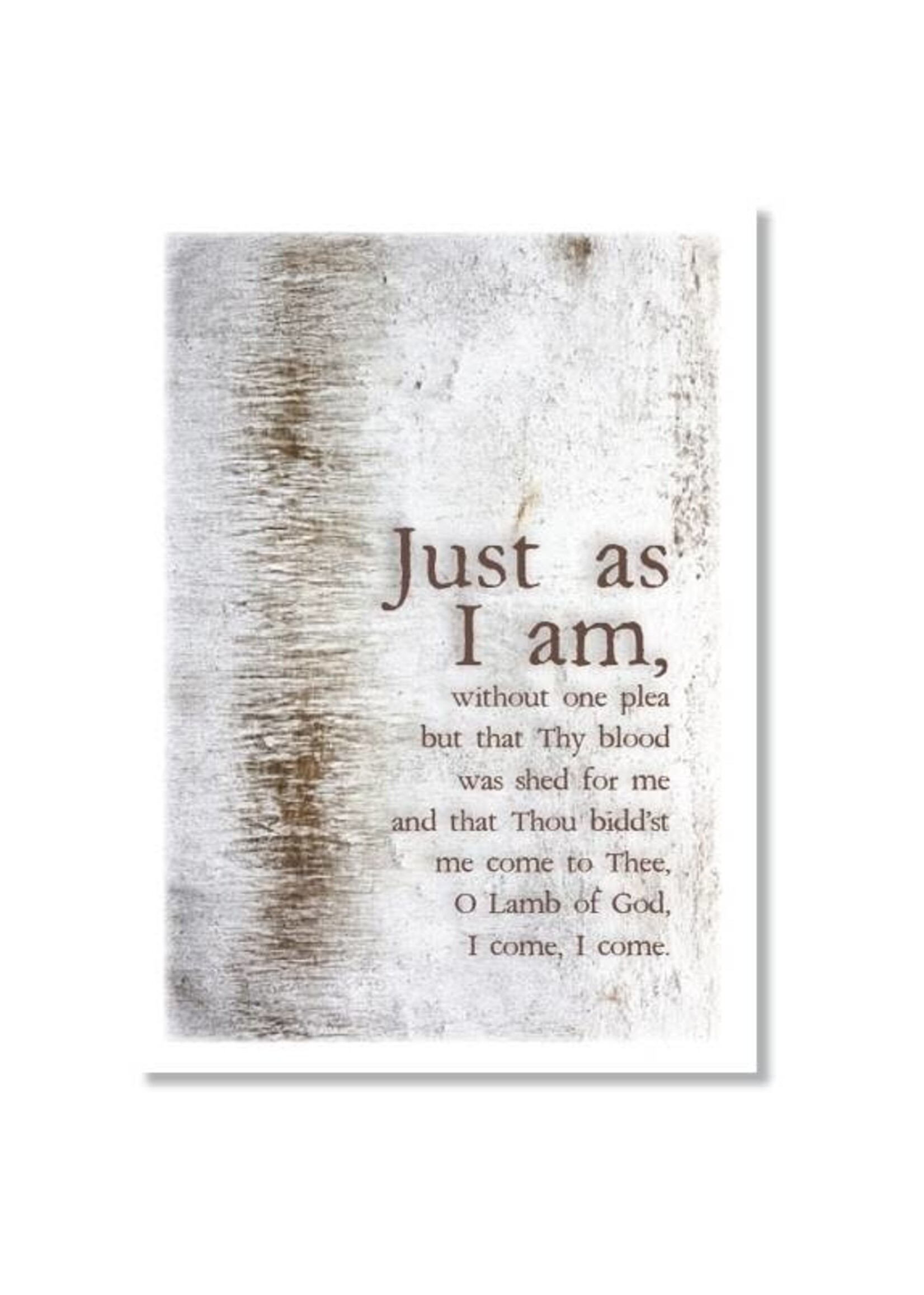 Hymns In My Heart - 5x7" Greeting Card - Lent - Just As I Am