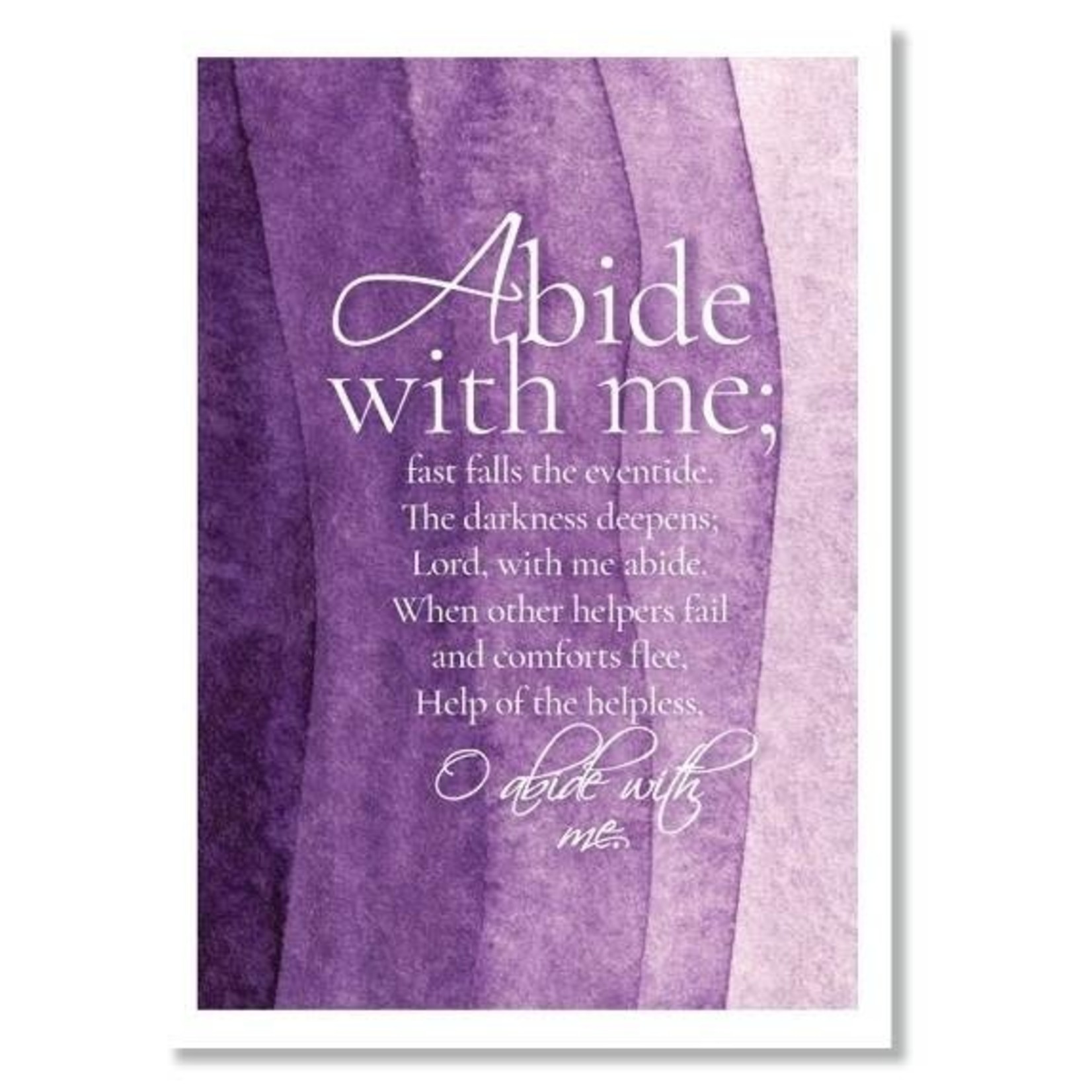 Hymns in My Heart - 5x7" Greeting Card - Mother's Day - Abide with Me