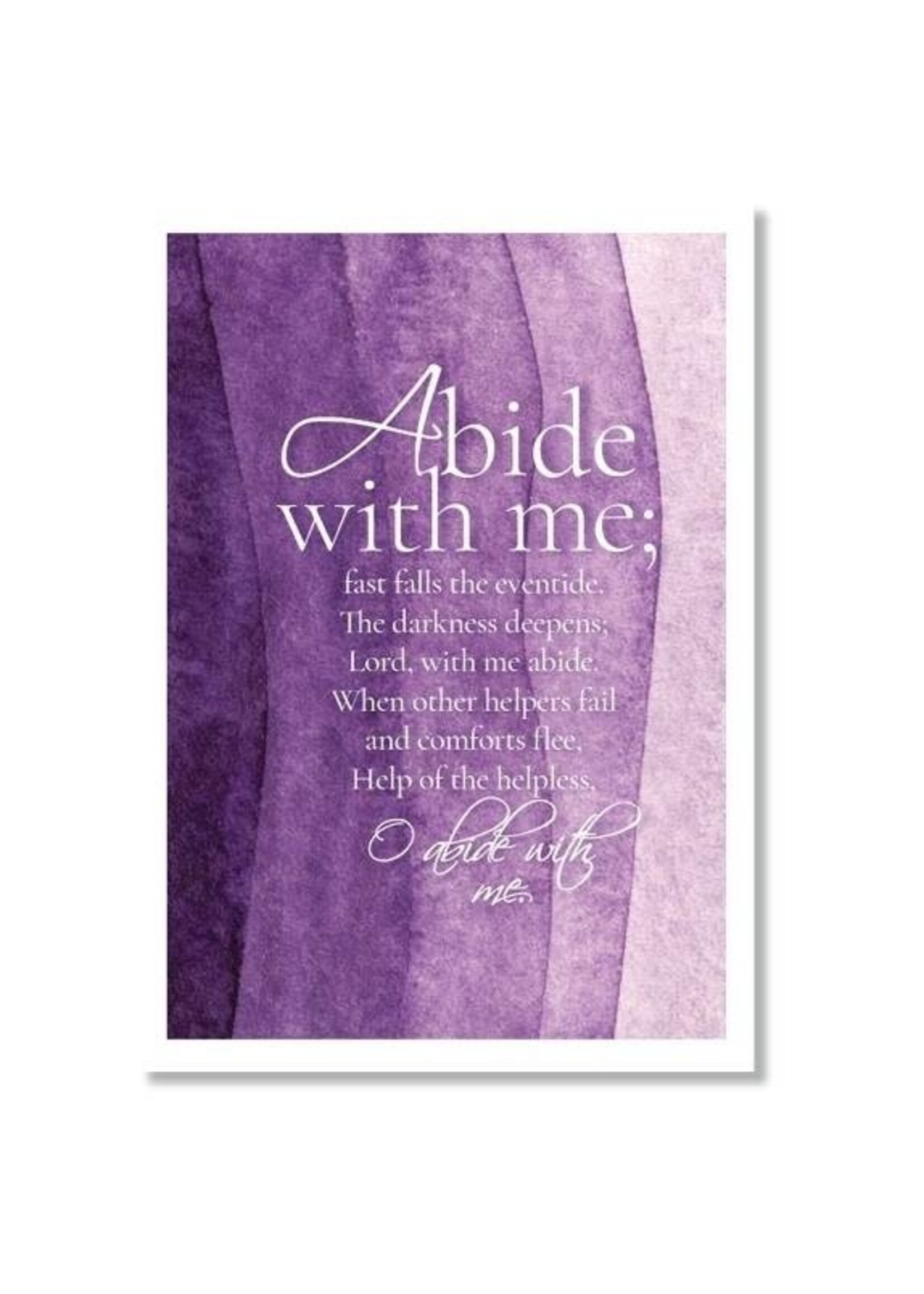 Hymns in My Heart - 5x7" Greeting Card - Mother's Day - Abide with Me