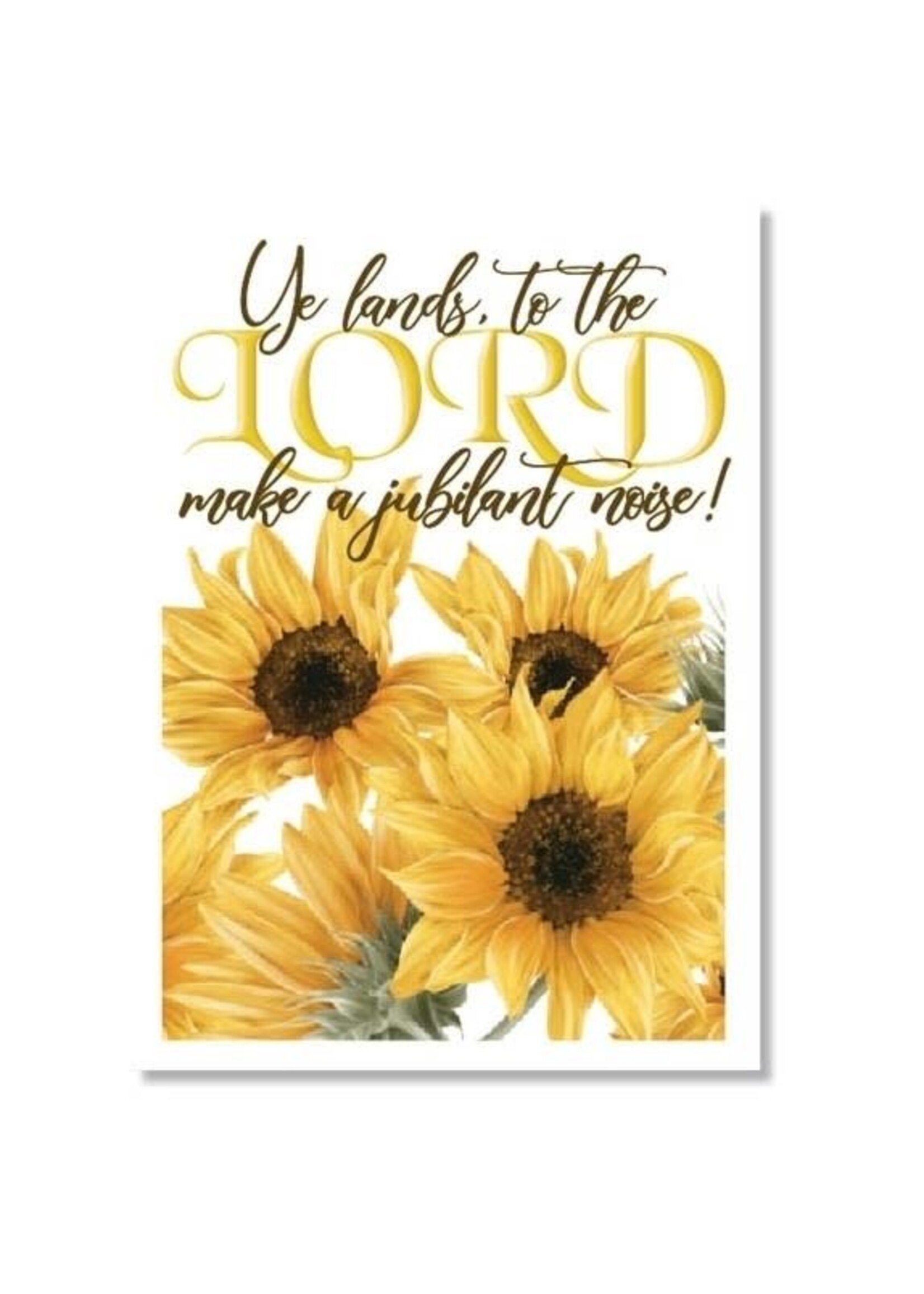 Hymns In My Heart - 5x7" Greeting Card - Welcome - Ye Lands, To the Lord