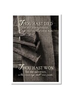 Hymns In My Heart - 5x7" Greeting Card - Sympathy - Thou Hast Died Fore My Transgression