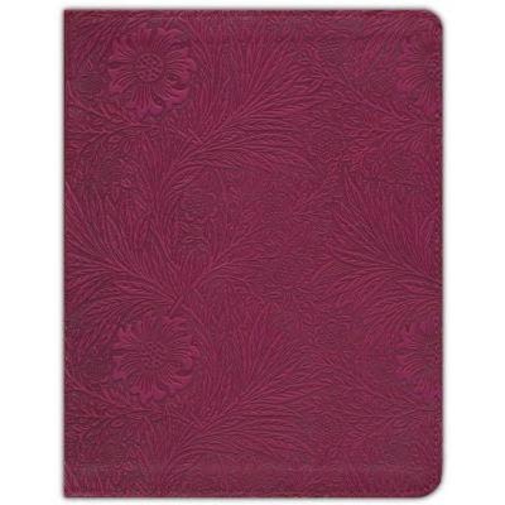 Crossway (ESV) English Standard Version Journaling Bible - Soft Leather Look - Raspberry