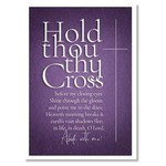 Hymns In My Heart - 5x7" Greeting Card - Lent - Hold Thou Thy Cross - Purple