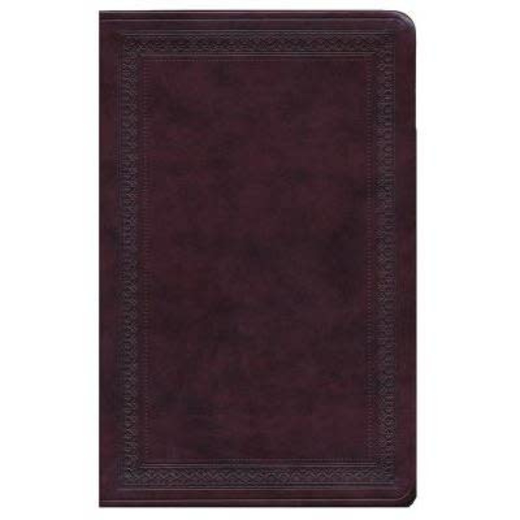 Crossway (ESV) English Standard Version Large Print Value Thinline Bible - TruTone - Mahogany with Border Design