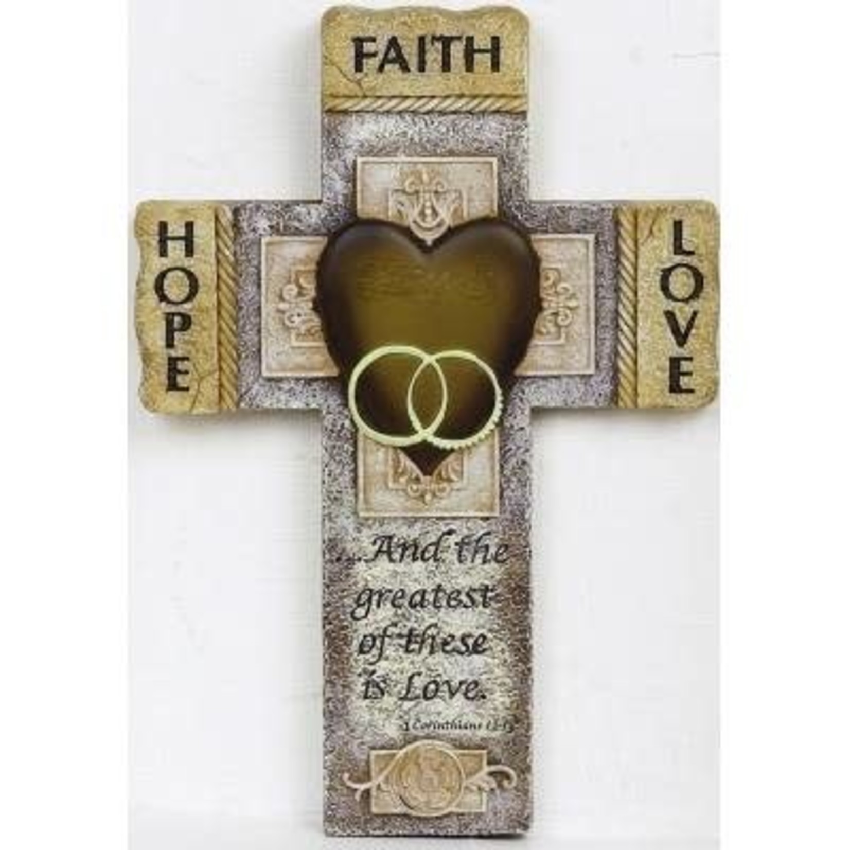 Faith Hope Love Wedding Cross