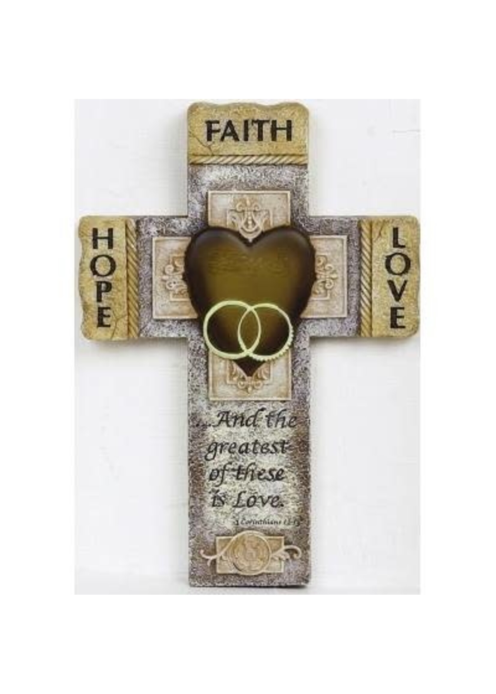 Faith Hope Love Wedding Cross