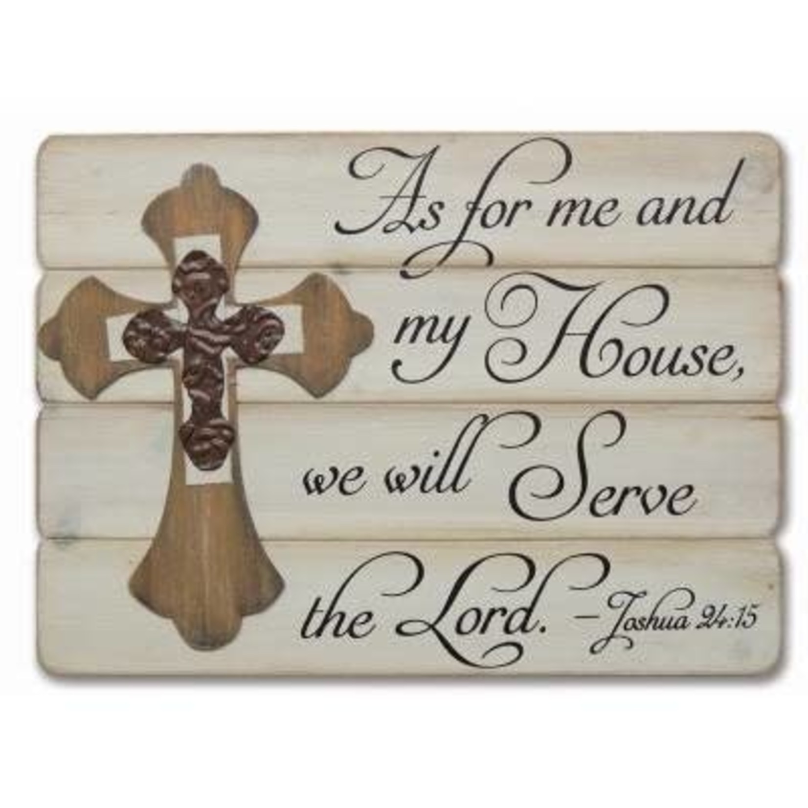 As For Me & My House - Joshua 24:15 - Wall Plaque