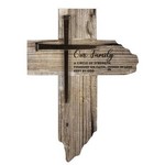 Our Family with Nails Wall Cross