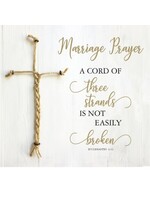 Marriage Prayer with 3 Cord Cross Tabletop Plaque