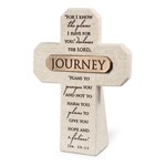 Journey Tabletop Cross With Bronze Bar - Jeremiah 29:11