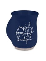 Joyful Prayerful Thankful Handwarmer Mug - Blue - 18 oz.
