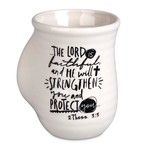 The Lord Is Faithful Handwarmer Mug - 2 Thessalonians 3:3 - White - 18 oz.