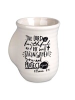 The Lord Is Faithful Handwarmer Mug - 2 Thessalonians 3:3 - White - 18 oz.