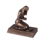 Sculpture of Faith - Praying Woman - Psalm 34:4