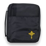 Bible Cover with Cross - Black