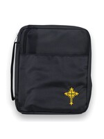 Bible Cover with Cross - Black