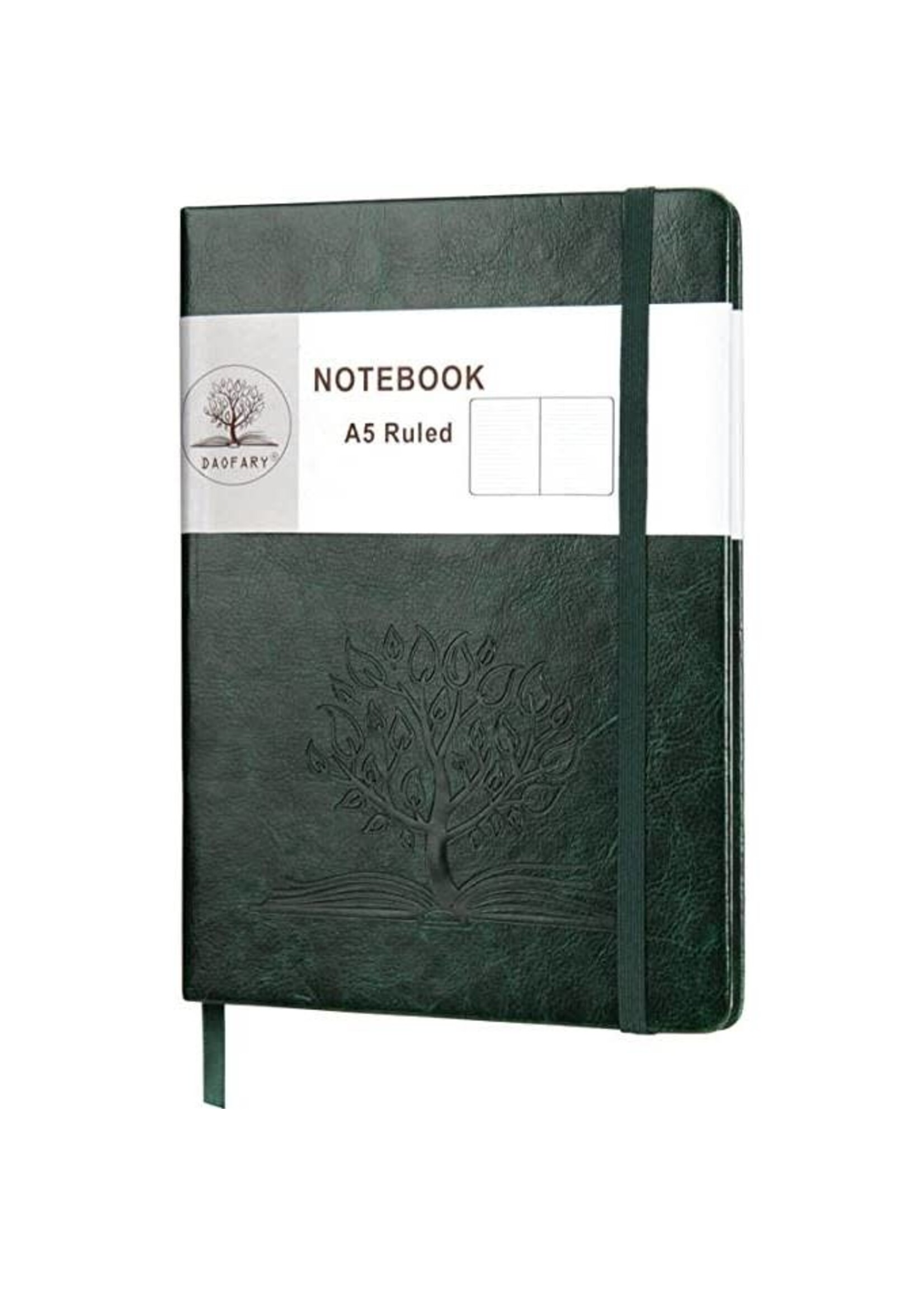 Tree on a Book Journal / Diary / Notebook - Dark Green