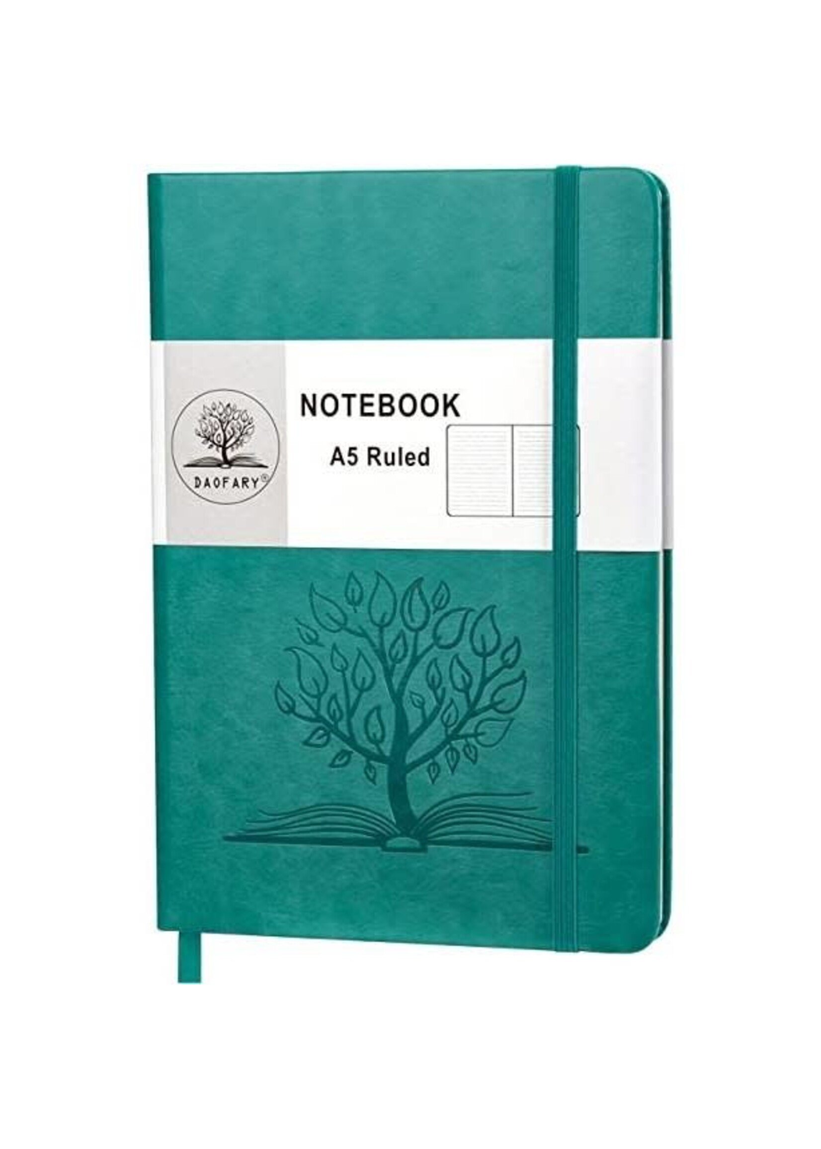Tree on a Book Journal / Diary / Notebook - Blue Green