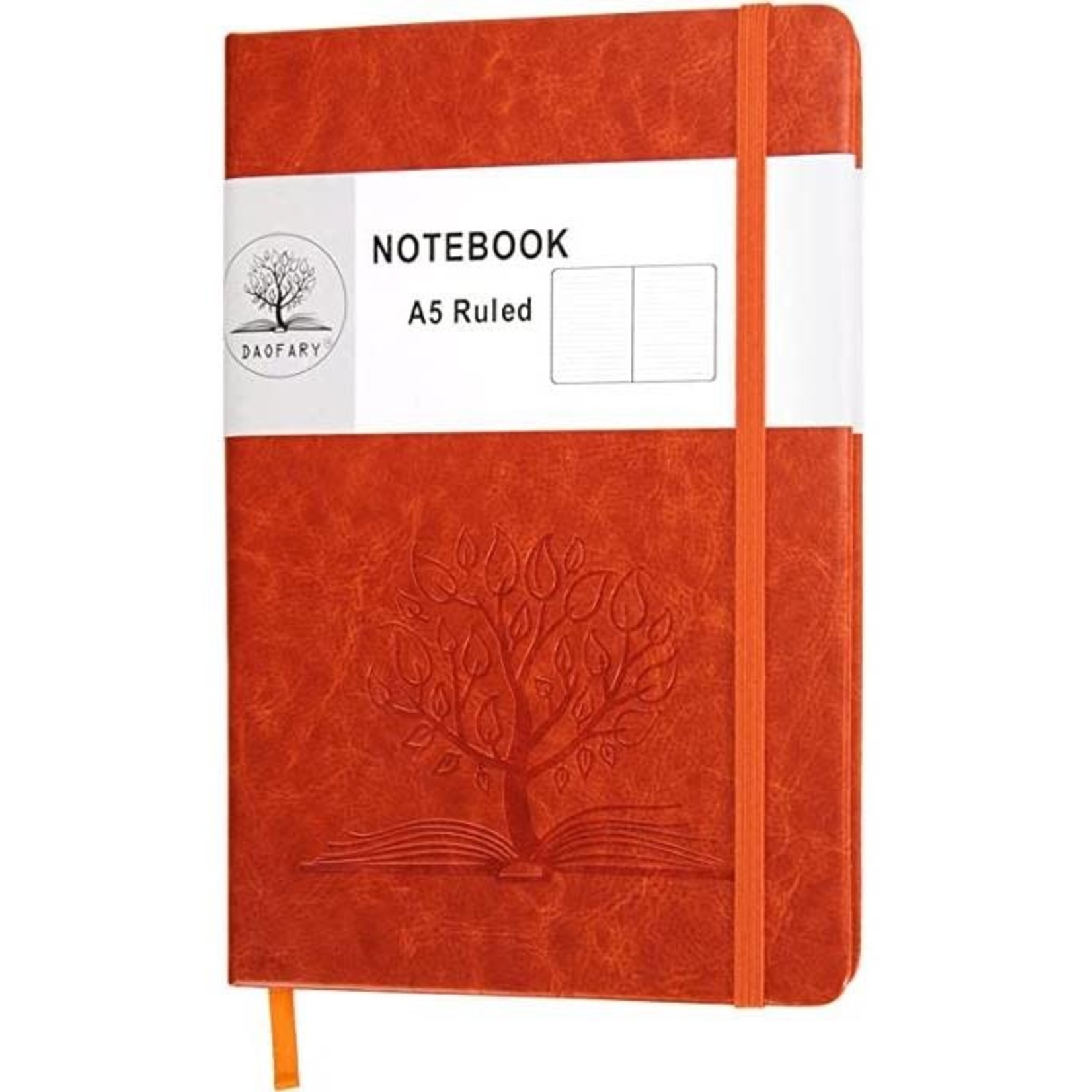Tree on a Book Journal / Diary / Notebook - Orange