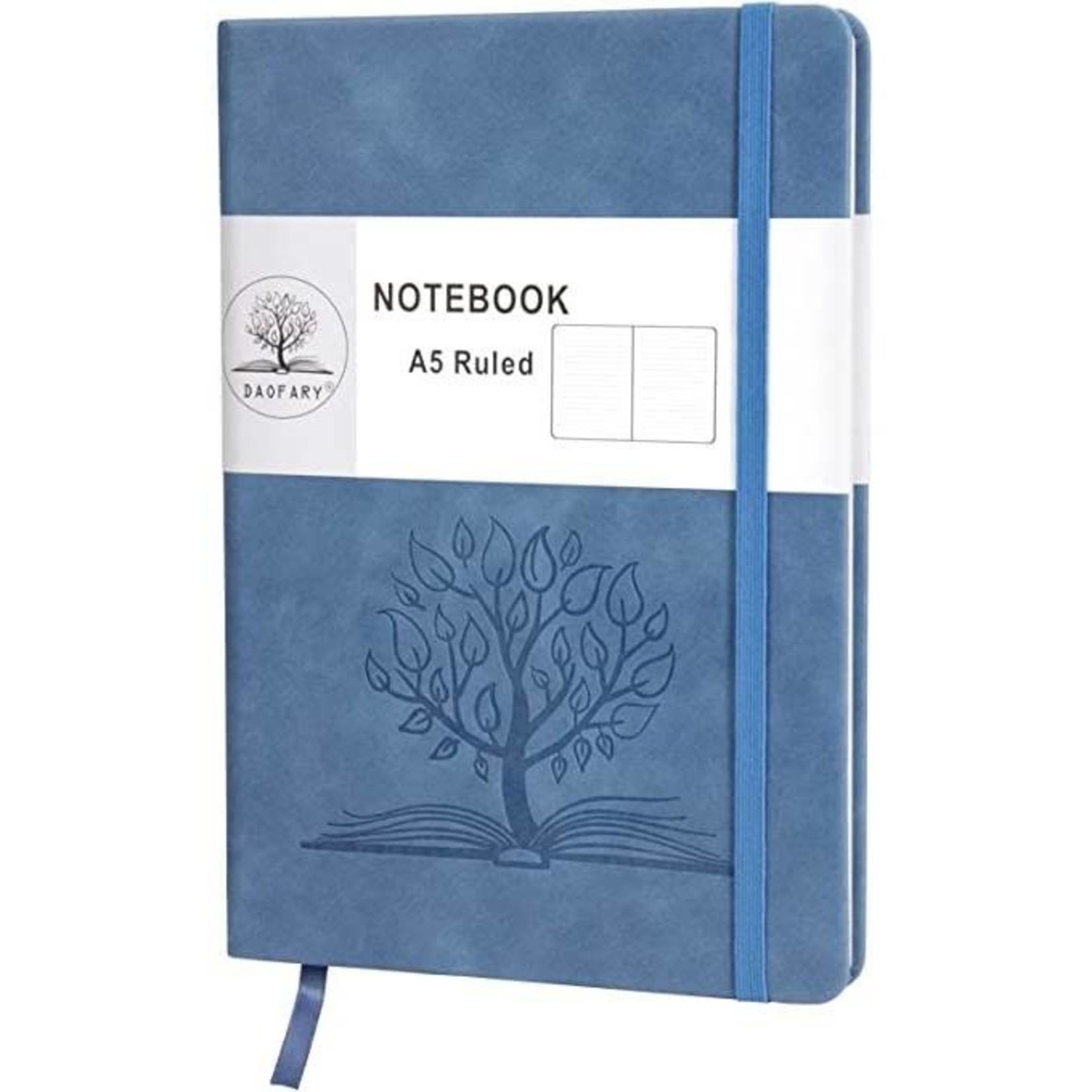 Tree on a Book Journal / Diary / Notebook - Light Blue