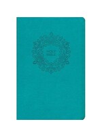 Holy Bible (NKJV) New King James Version Value Large Print Thinline Bible Turquoise Leathersoft