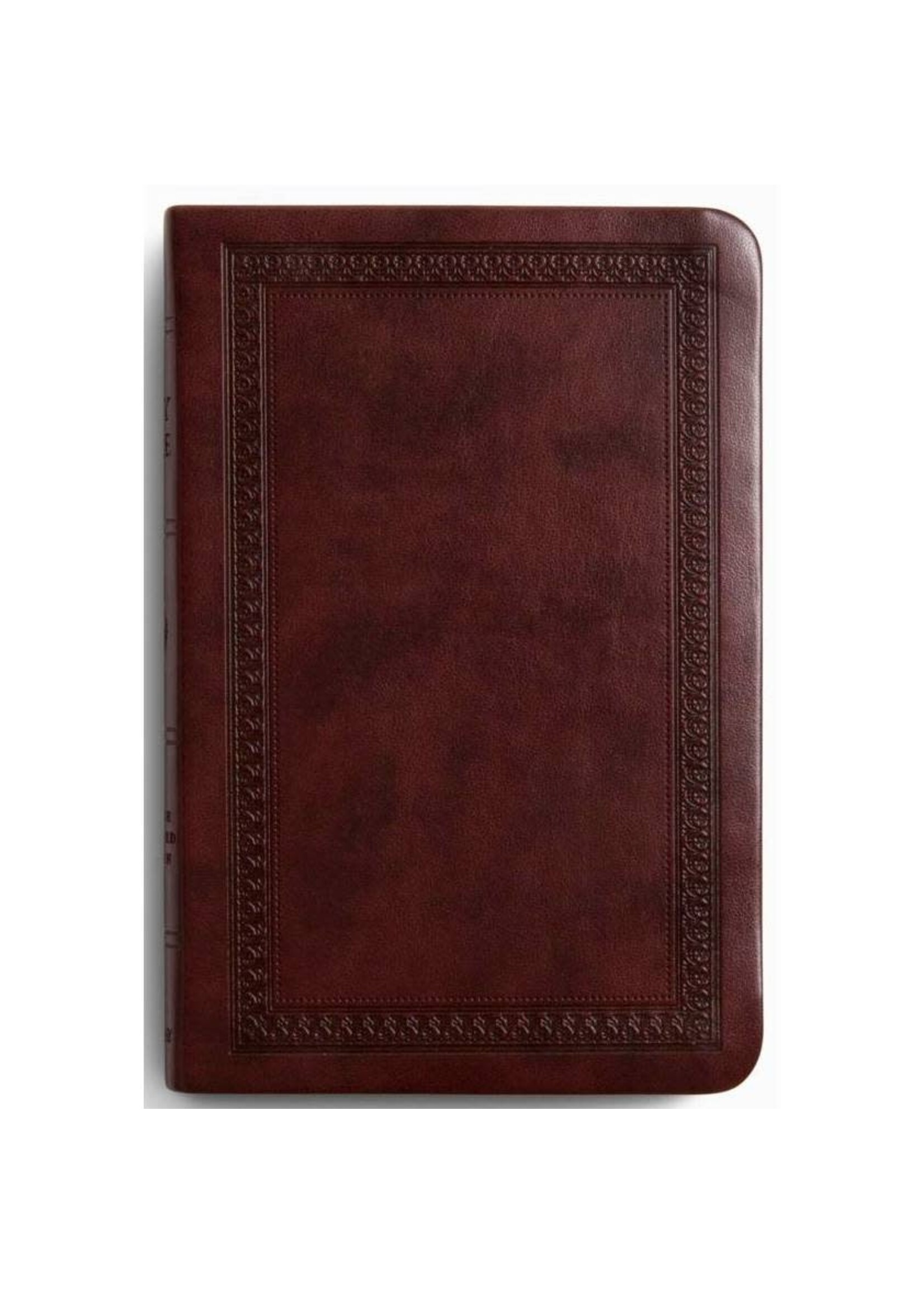 Crossway (ESV) English Standard Version Value Compact Bible - TruTone - Mahogany - Border Design
