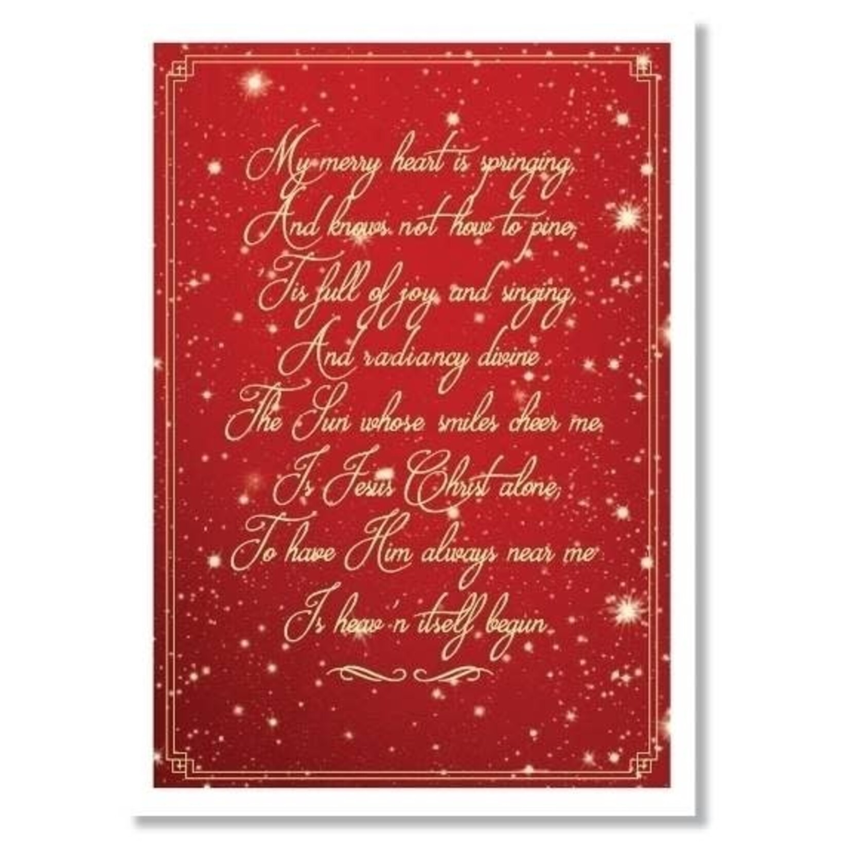 Hymns In My Heart - 5x7" Greeting Card - Christmas - My Merry Heart