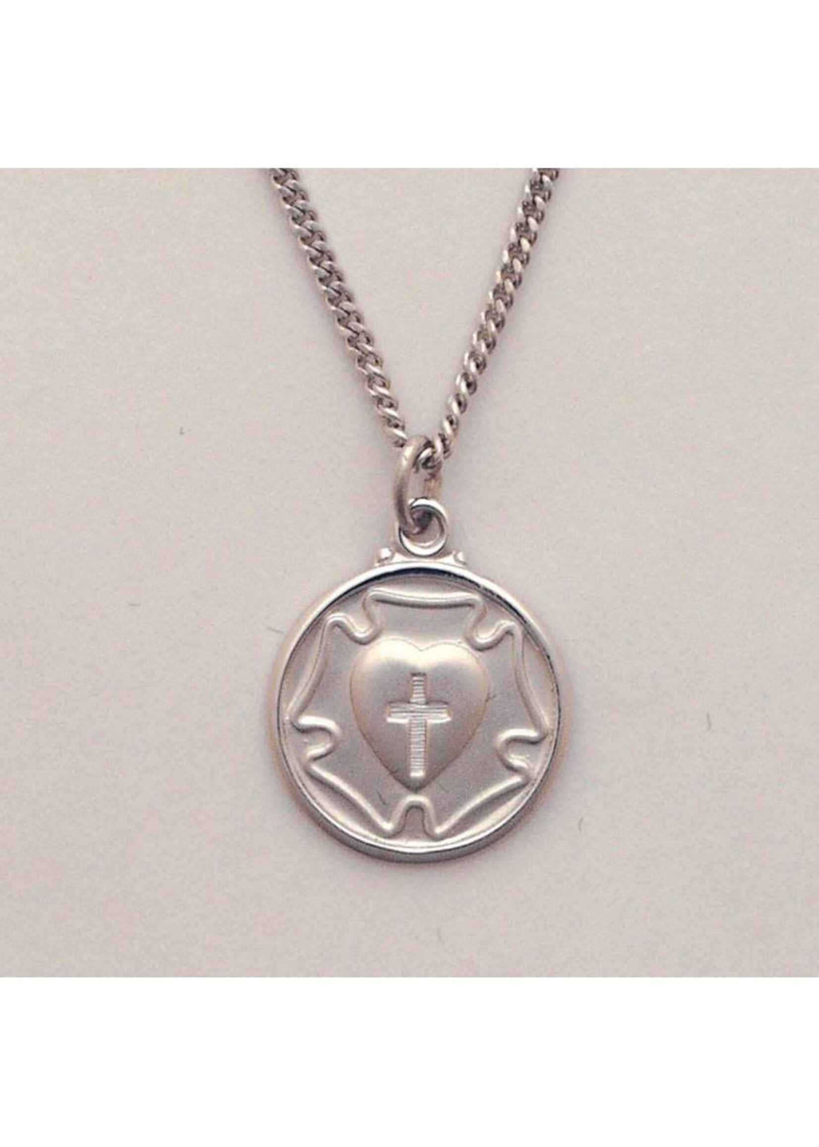 Luther's Rose Sterling Silver Necklace 18"