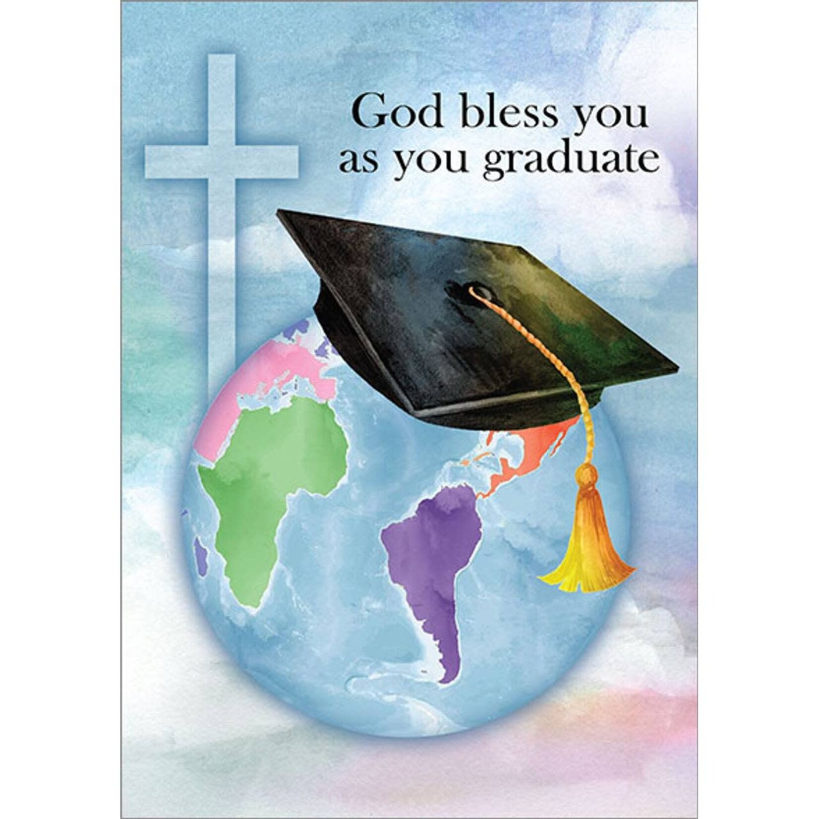 It Takes Two - 5x7" Greeting Card - Graduation - God Bless You As You Graduate
