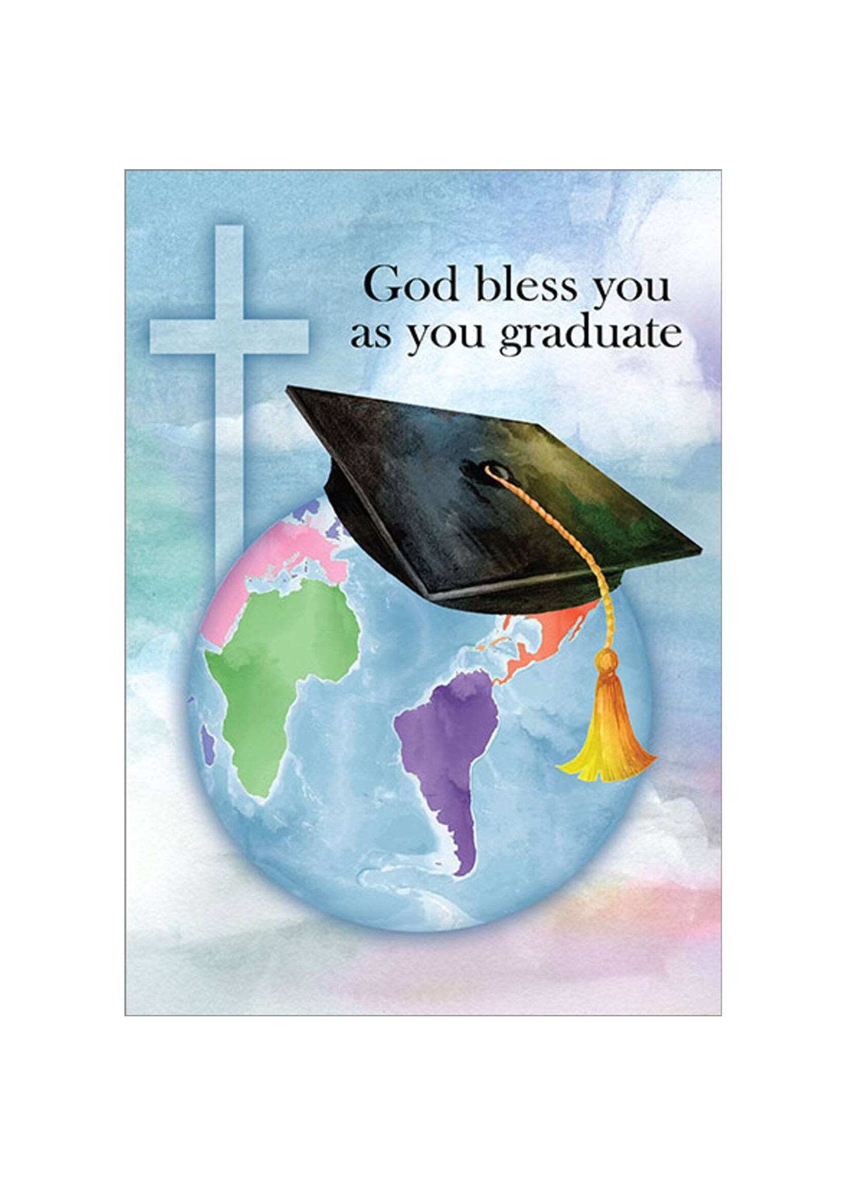 It Takes Two - 5x7" Greeting Card - Graduation - God Bless You As You Graduate