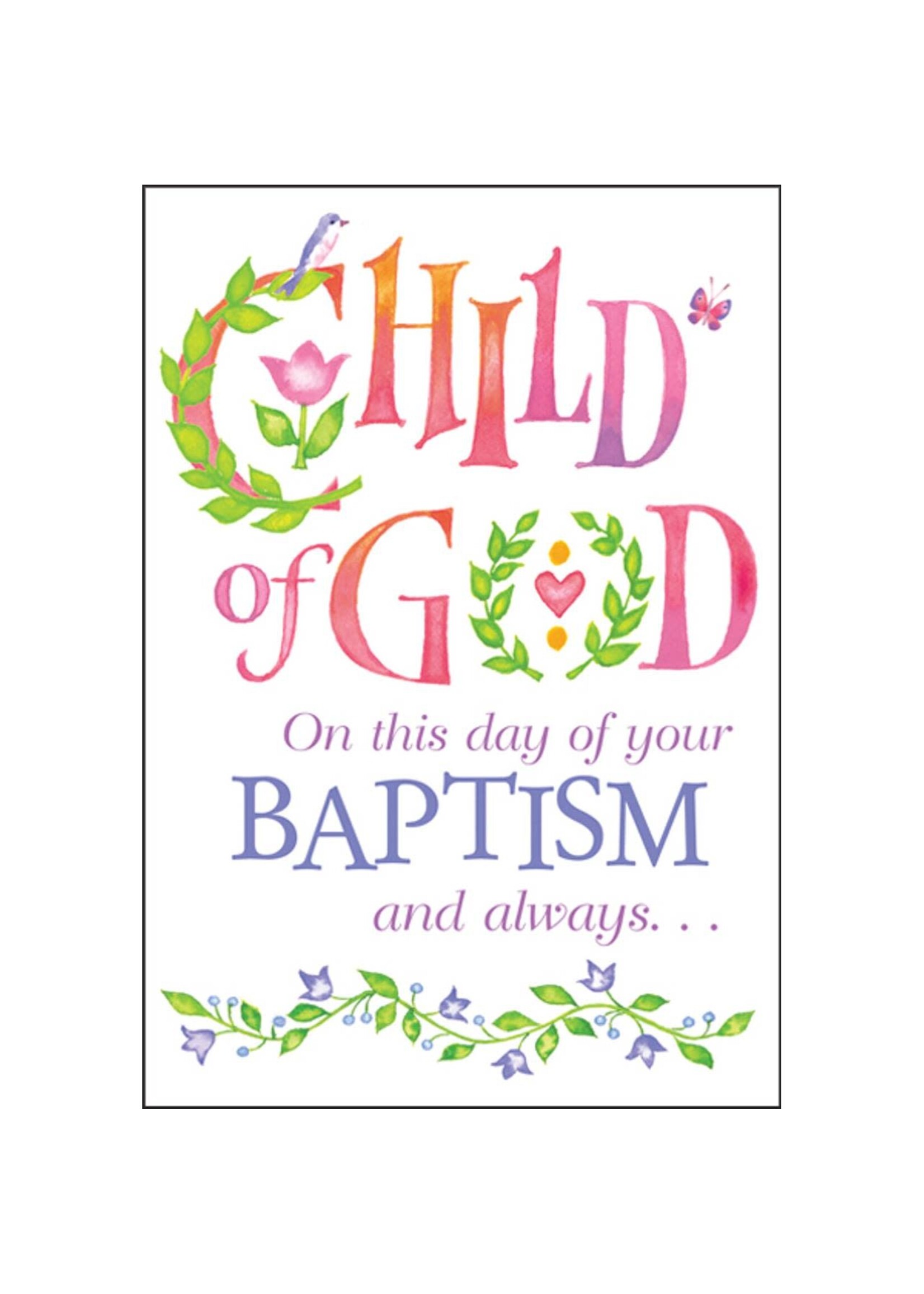 It Takes Two - 5x7" Greeting Card - Baptism - Child of God