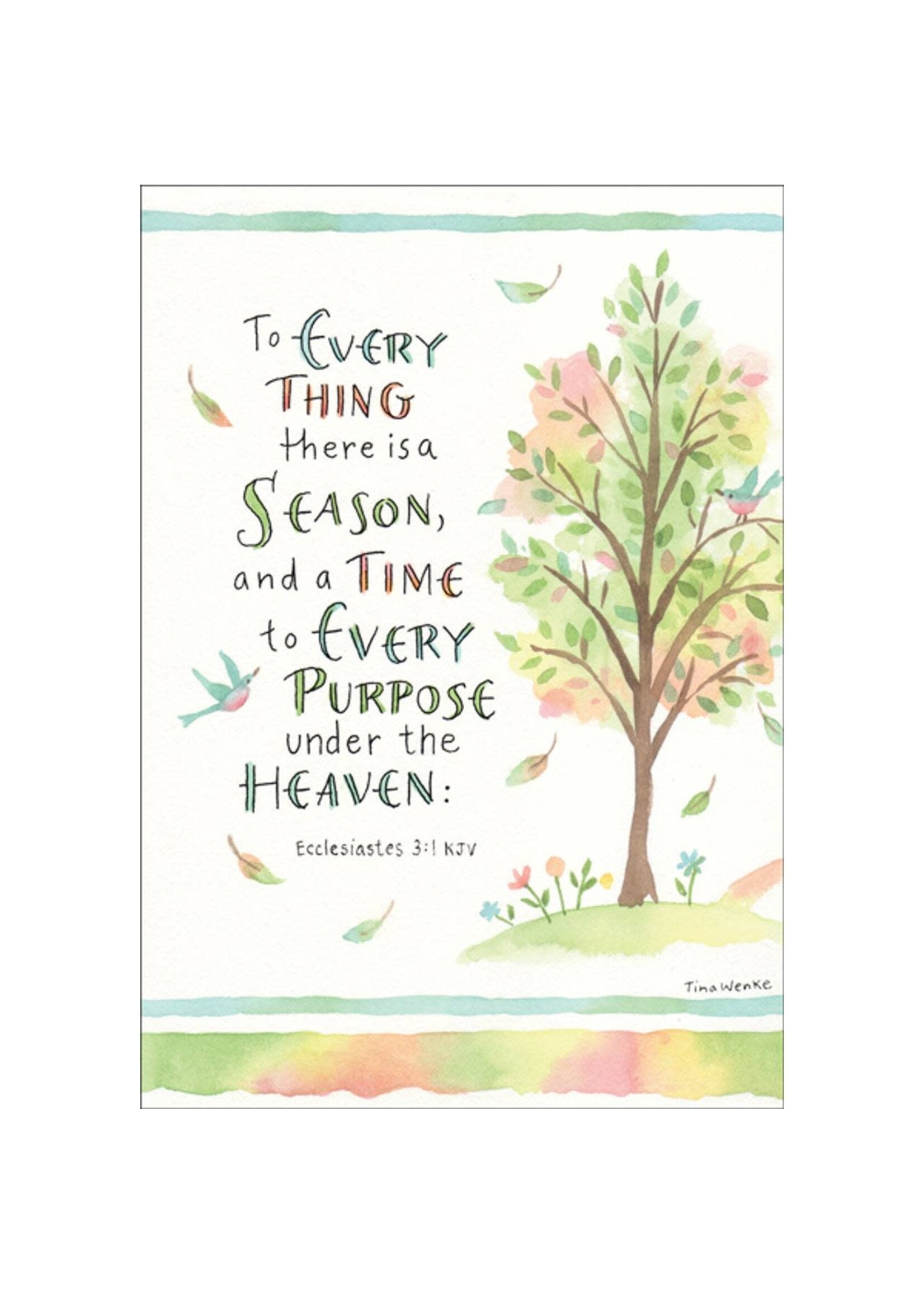 It Takes Two - 5x7" Greeting Card - Encouragement - To Everything There Is a Season