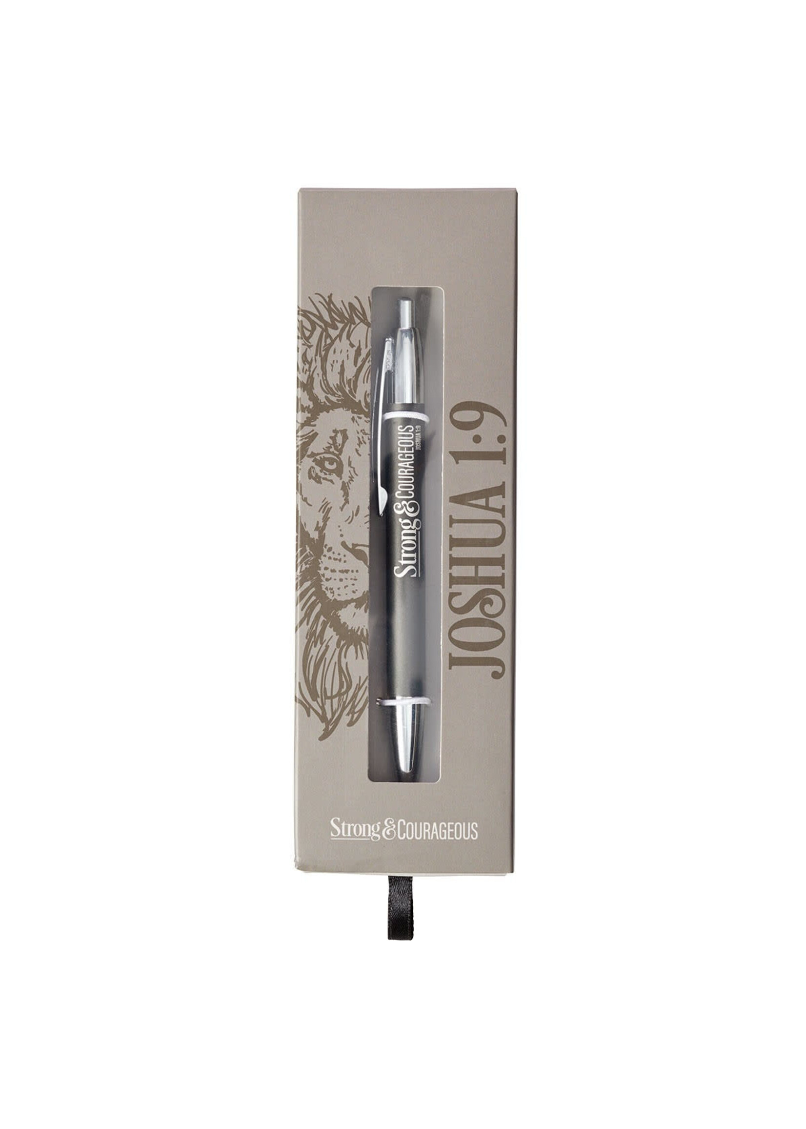 Strong & Courageous Gift Pen - Joshua 1:9