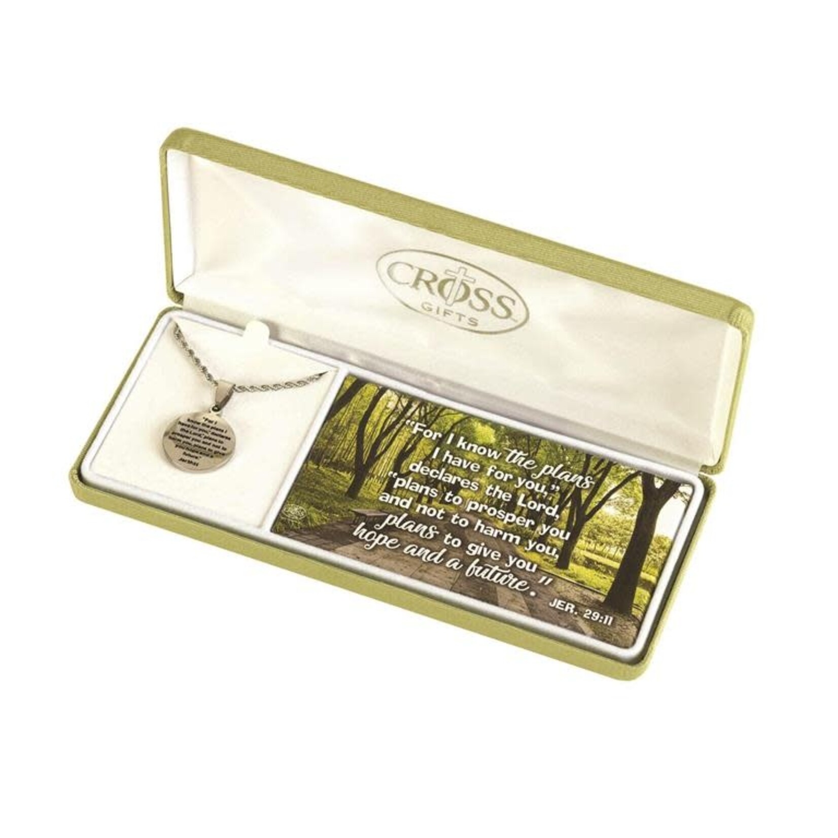 Jeremiah 29:11 Medal Stainless Steel Necklace