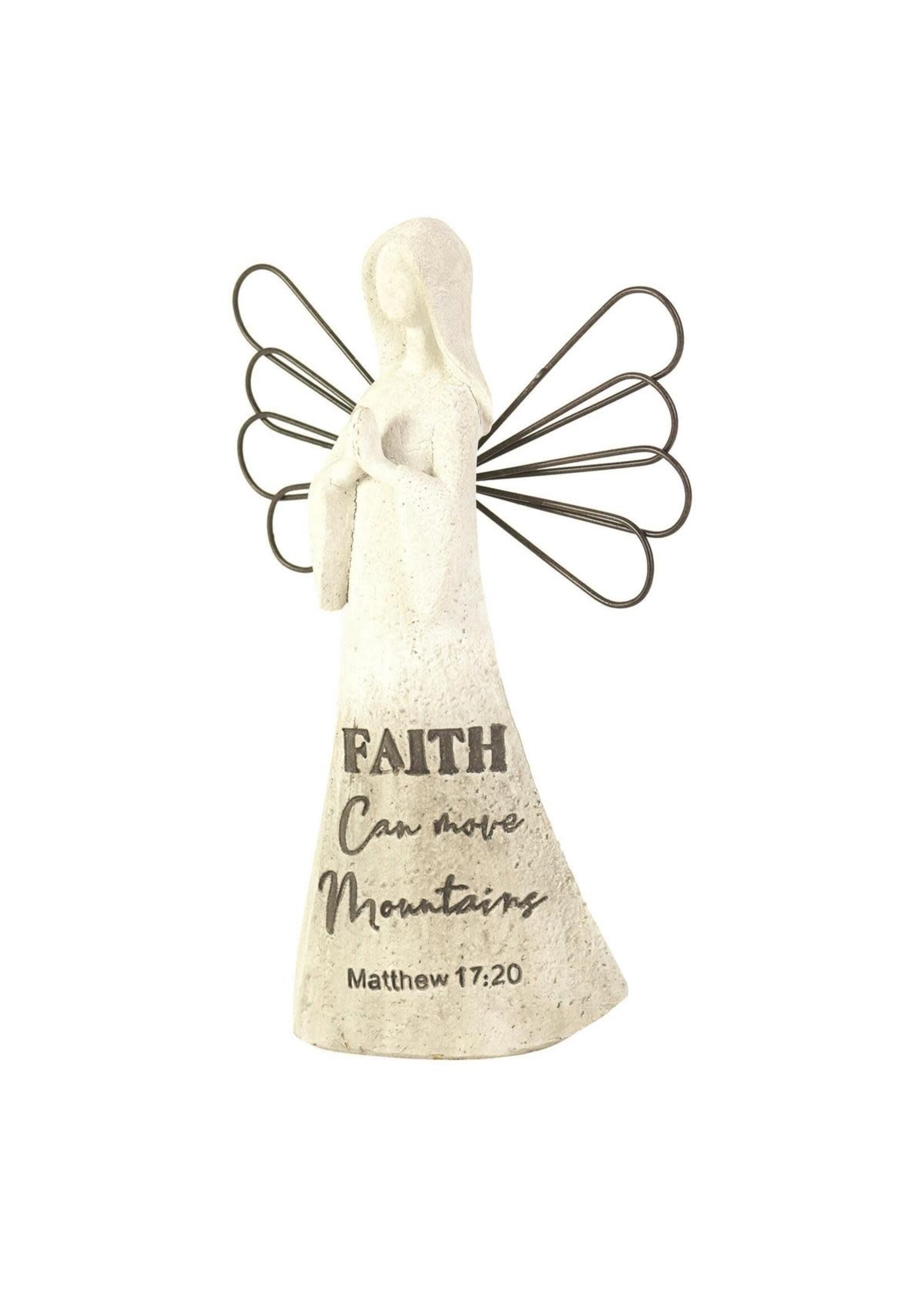 Faith Can Move Mountains Matthew 17:20 Angel Figurine