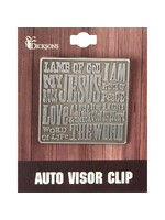 Names of Jesus Pewter Visor Clip